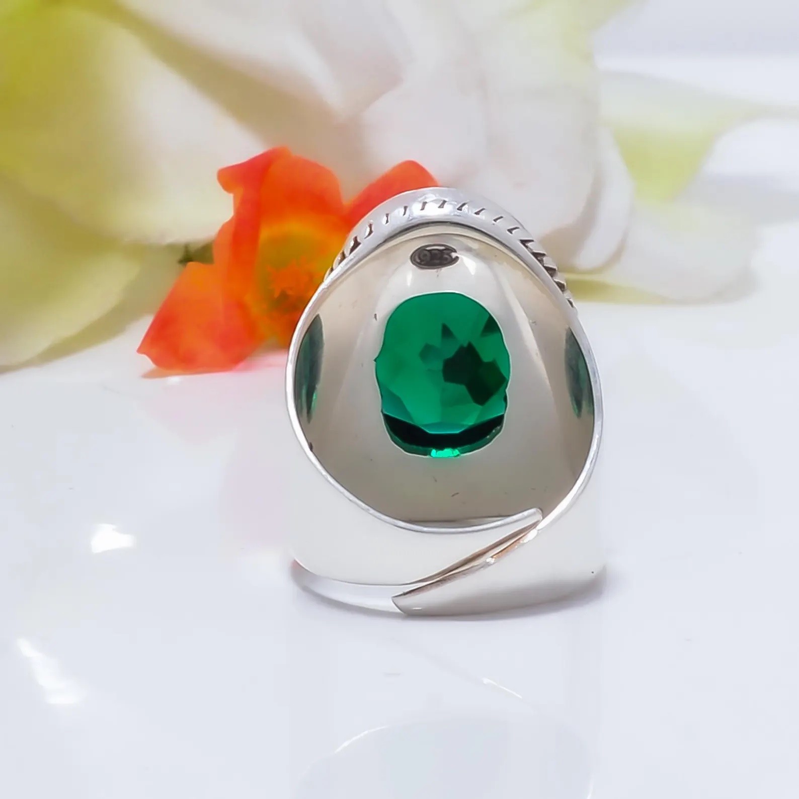 Chrome diopside Ring 925 Sterling Silver Handmade Jewelry Ring For Her