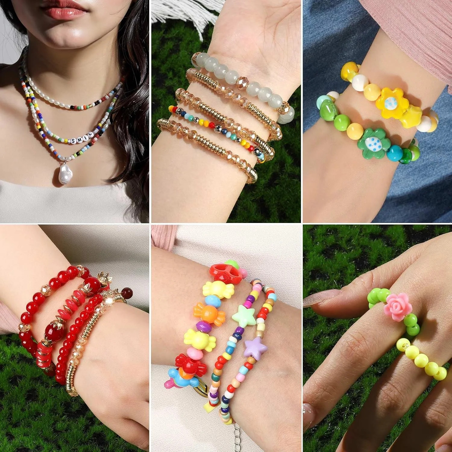 1mm Elastic Bracelet String Cord, Crystal Stretch Bead Cord for Bracelets Jewelr