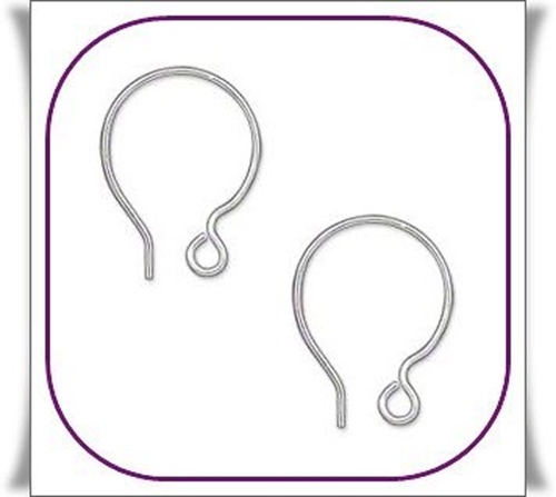 6 each (3 Pairs) STERLING SILVER Filled FRENCH HOOPS Ear Wires 18 ga Sturdy !