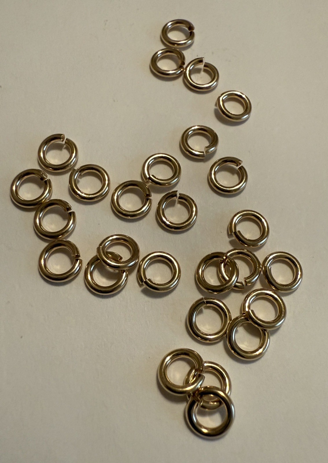 18ga 5mm 14kt gold filled open jump rings 20pcs