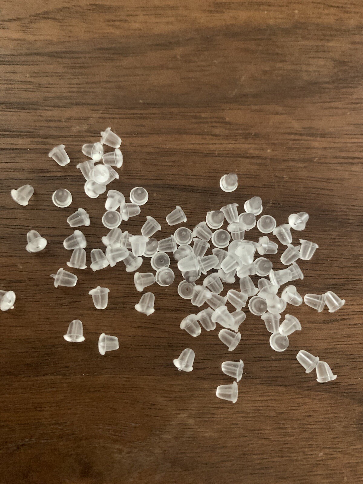 4mm Clear Rubber Silicone Plastic Earring Backs Stopper Post Nut FREESHIP