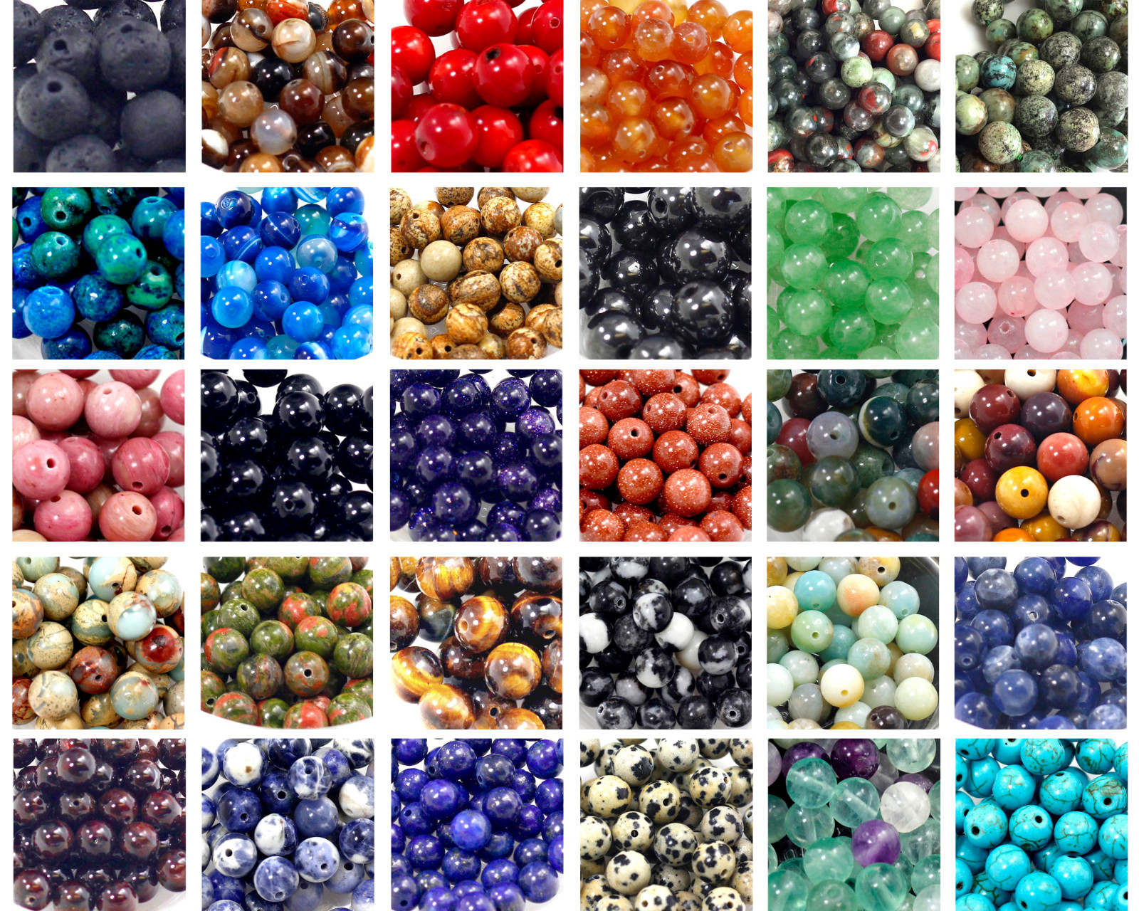 Natural Gemstone Beads lot Smooth Round Loose Bead 100pcs 4mm 6mm 8mm 10mm 12mm