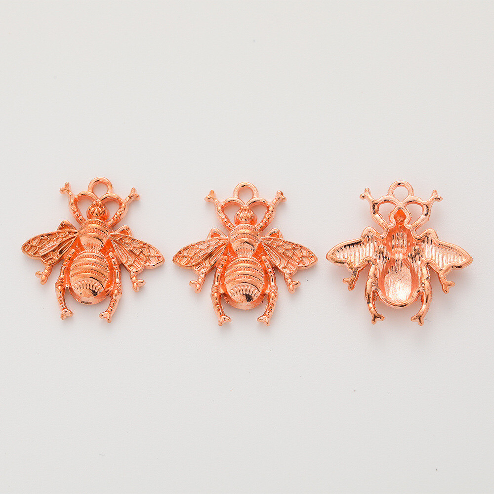 20pcs 21*20*3MM Alloy Charm Bee Pendant Crafts