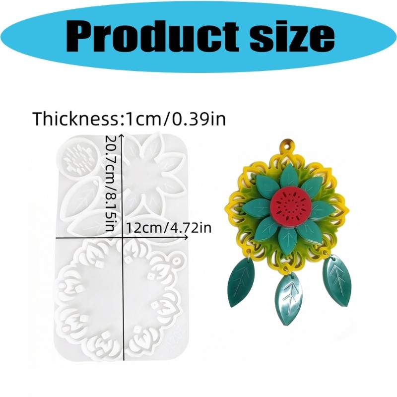 Easy To Use Earring Craft Mould Craft Of Soft Heat Resistant Silicone