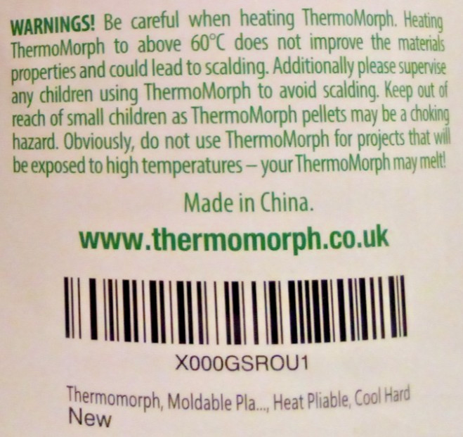 2 ThermoMorph Moldable Plastic Pellets Beads Reusable 500g Easy to Use FREE S/H!