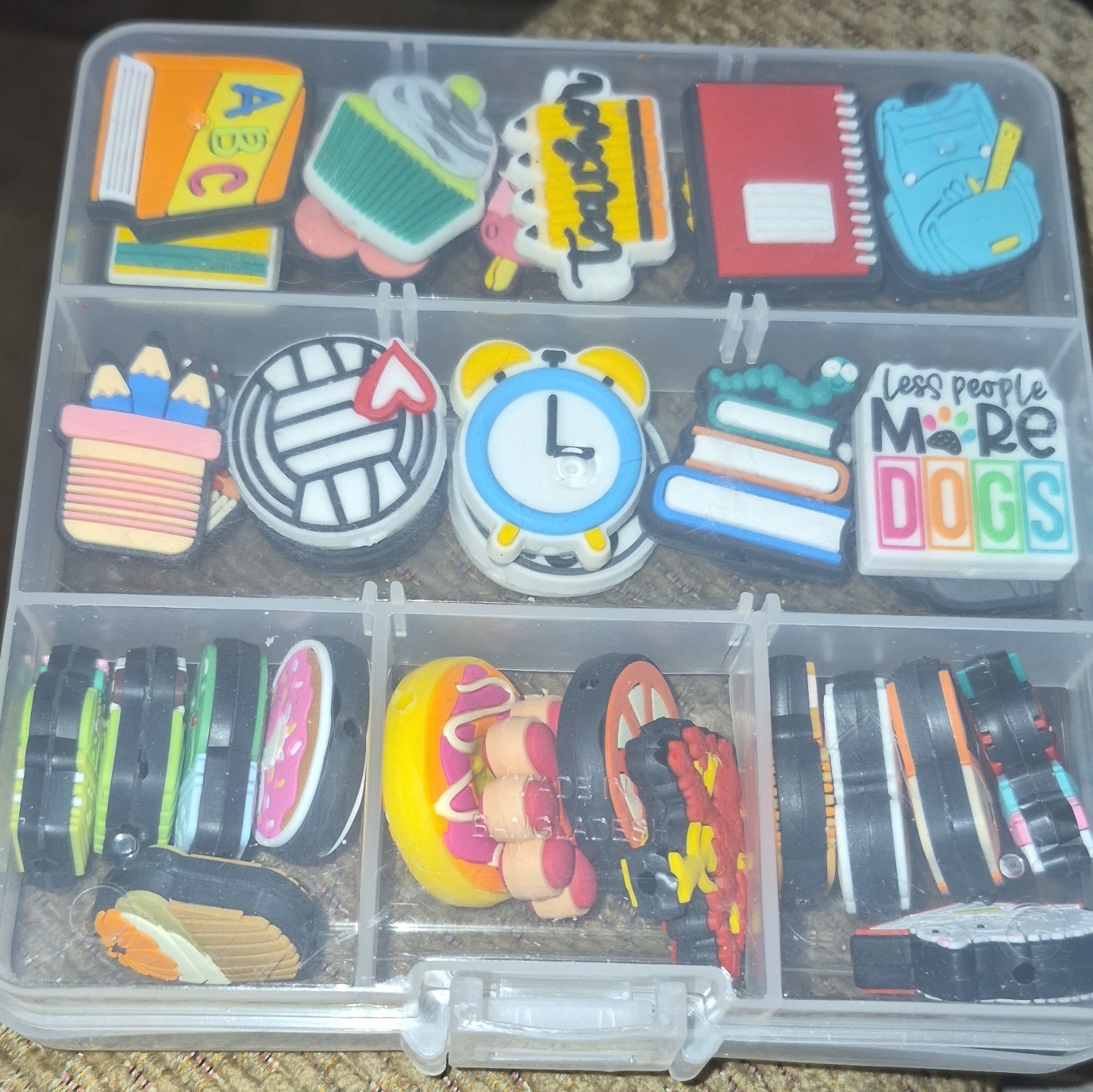 FOCAL BEAD LOT 34 PCS SALE JEWELRY PEN CHARMS BRACELET EARRINGS Free Case