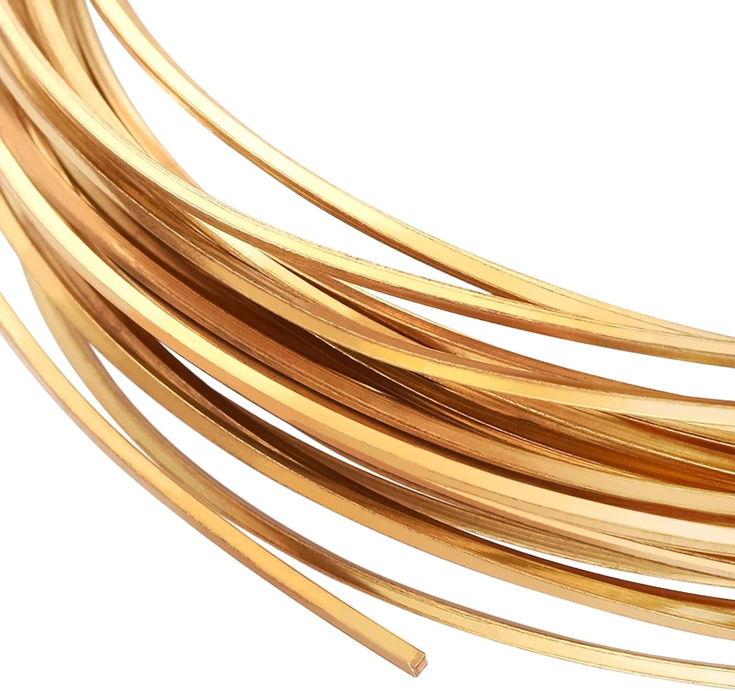 20 Gauge 33 Feet Square Copper Wire Half Hard Yellow Brass Wire for Jewelry B…