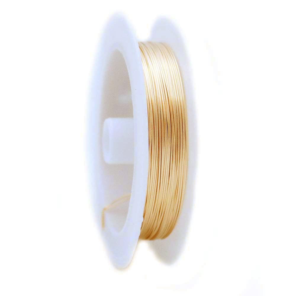 24 Gauge 14/20 Yellow Gold Filled Wire Half Round Dead Soft 14K Gold Filled