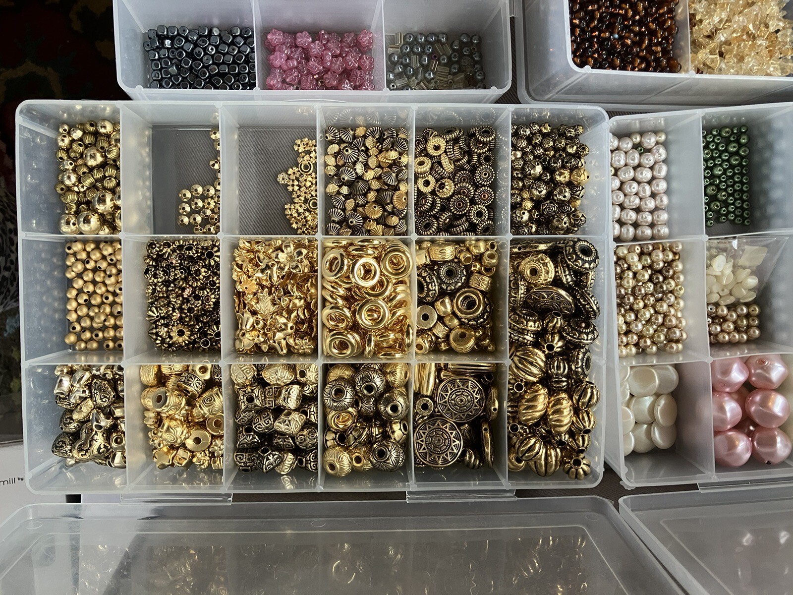 38 Cases Beads, VINTAGE BEADS Jewelry Making Wholesale Old Store Inventory PLUS