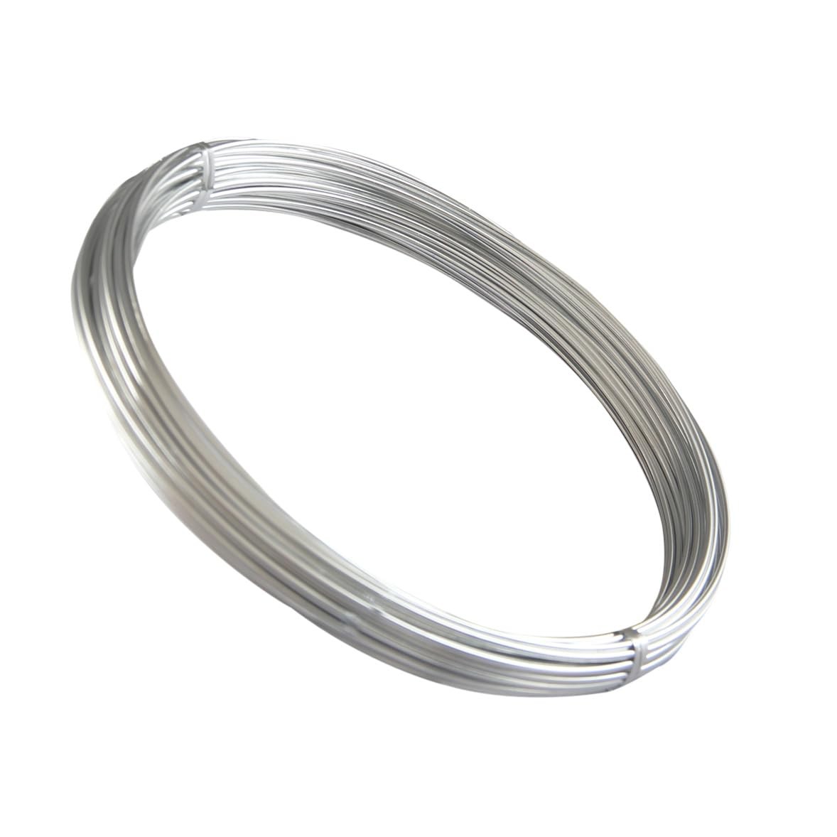 Aluminum Wire, 1 Roll 1.5mm 15 Gauge 32.8 Feet Silver Bendable 1.5mm,