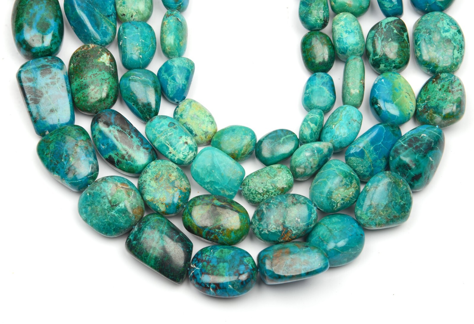 Chrysocolla beads Nugget Shape Gemstone Beads 13 Inch 9X12-11X15 MM Beads