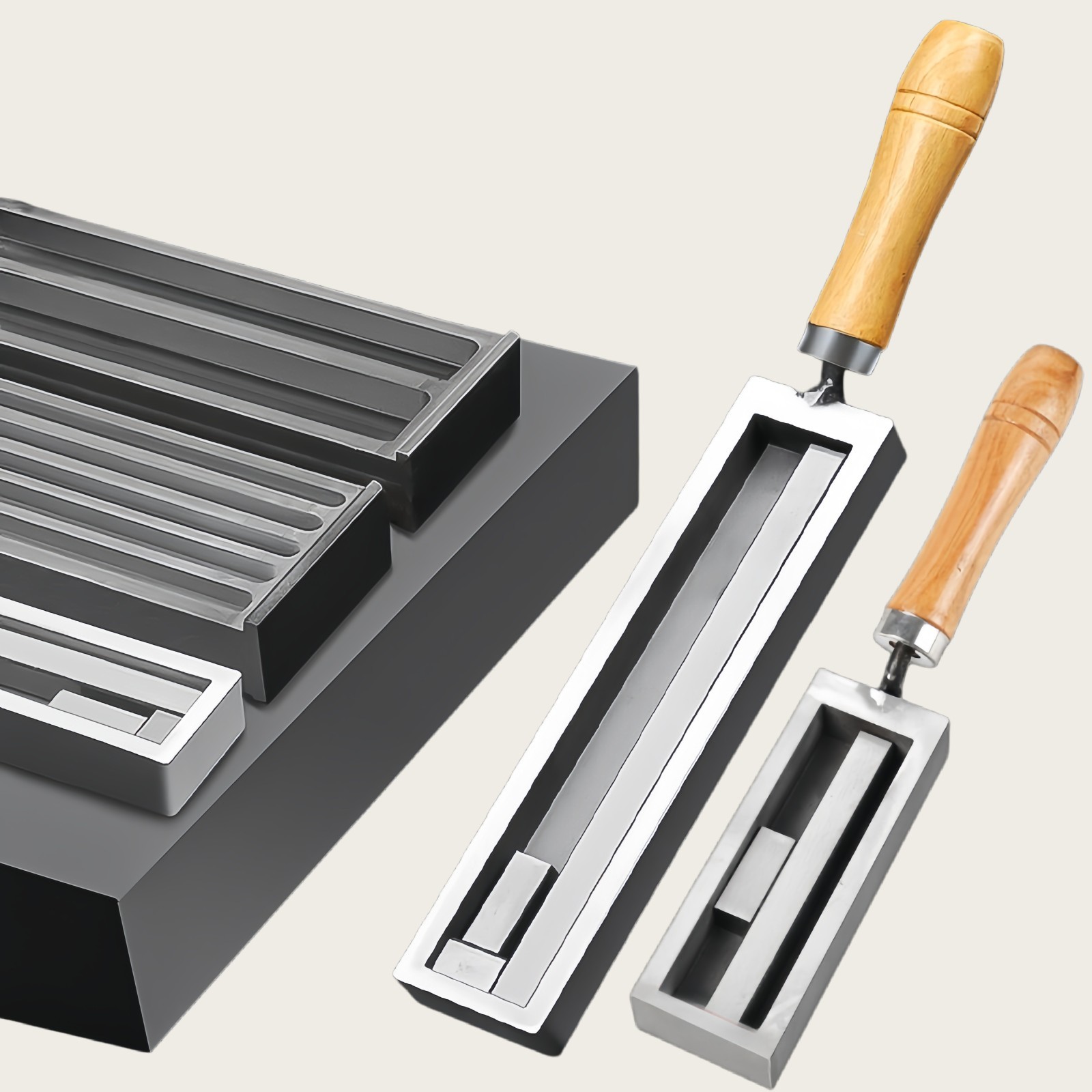 Metal smelting molds, gold, silver, and copper bar smelting molds, iron oil tank