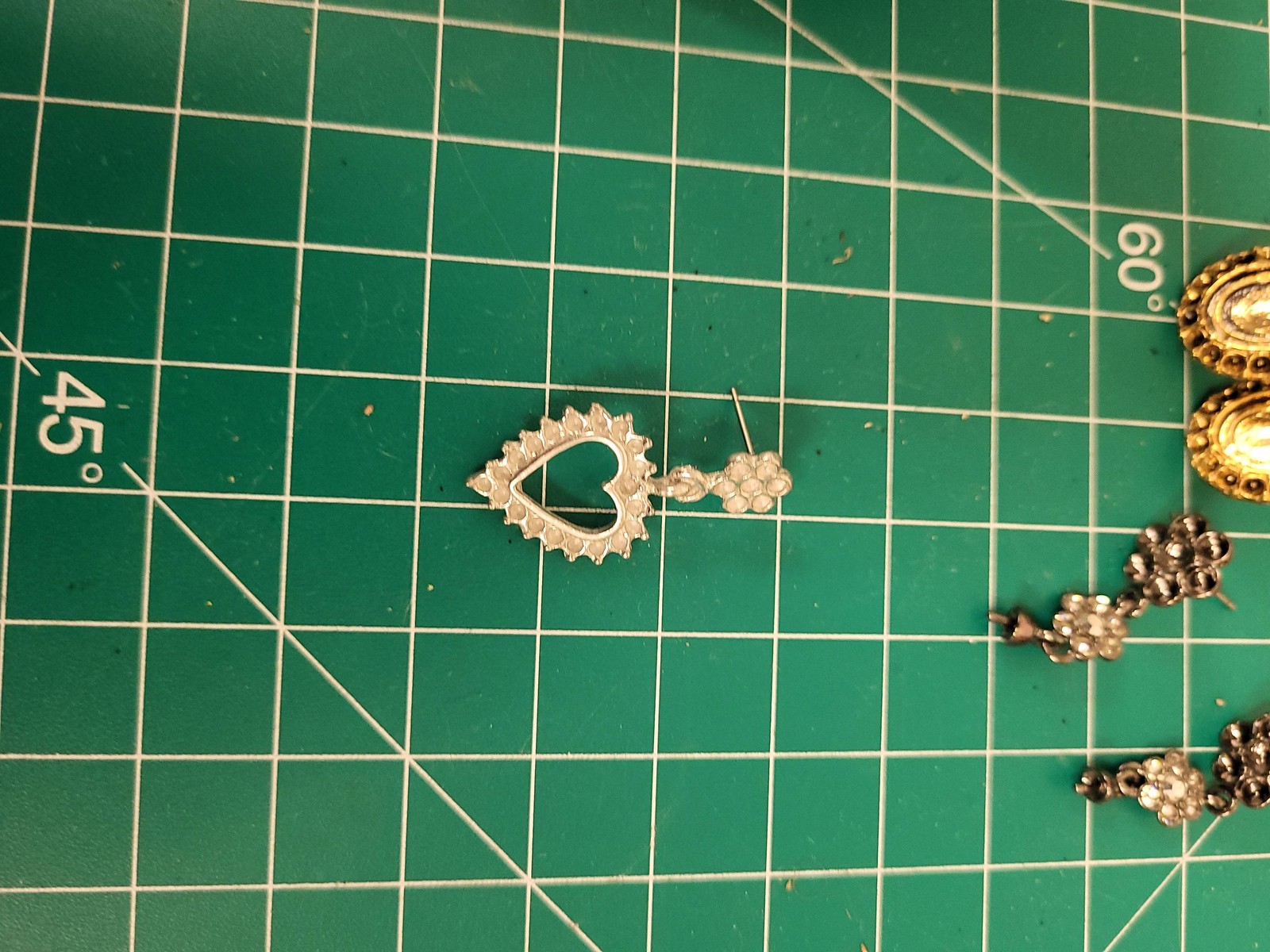 Jewelry Making Lot Earring Posts Charms Findings Beads Supplies Craft DIY