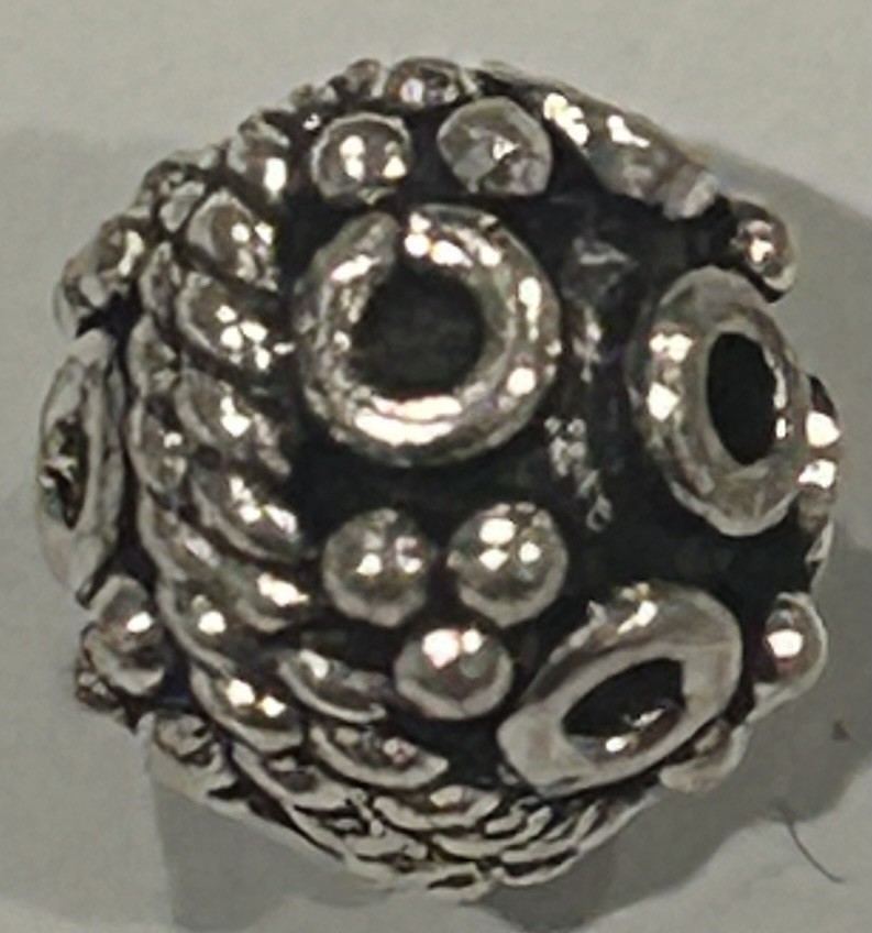 22 Bali Style Ornate Spacer Beads Sterling Silver 20g Jewelry Findings