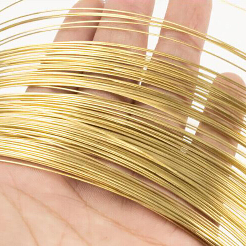 Brass Round Wire Bare Unplated Diameter Ø0.3 – 5mm US SHIP