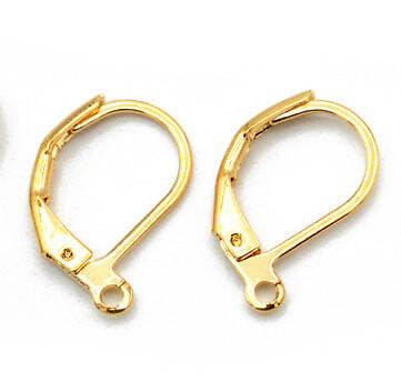 Gold Filled EP Leverback/leaf/Huggie/Bead setting Earring Hook Dangling findings