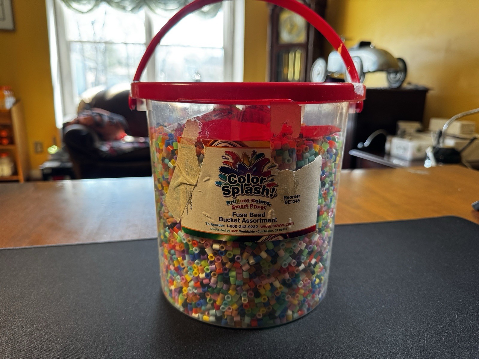 S&S Color Splash Fuse Bead Bucket Assortment, See Pics!