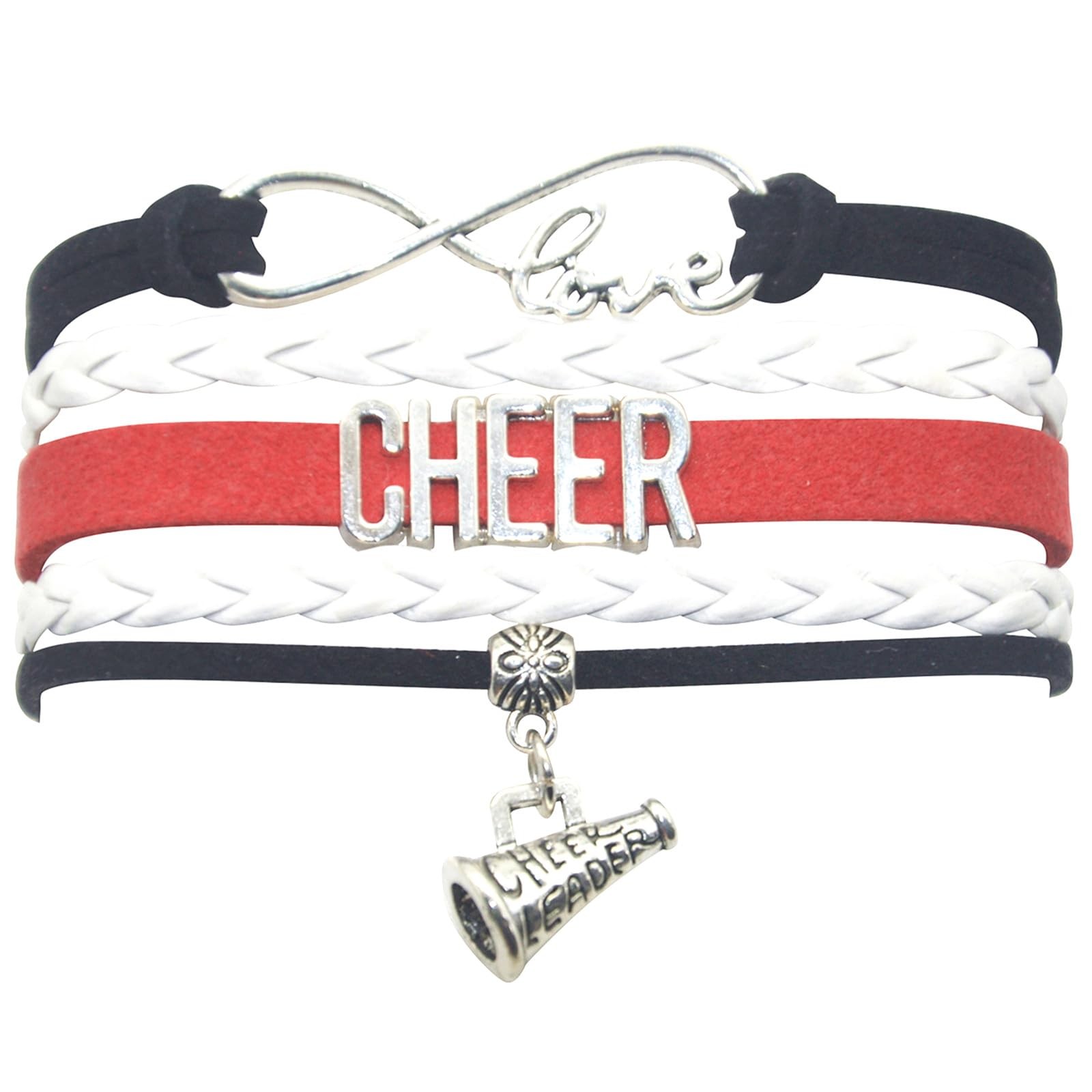 Cheerleader Bracelet Cheerleading Cheer Bracelet Gifts for Women, Men, Adult Che