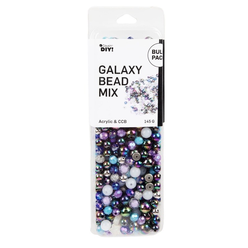 Galaxy Bead Mix Acrylic Beads Jewelry Making Crafting Projects 500 Pieces Adult