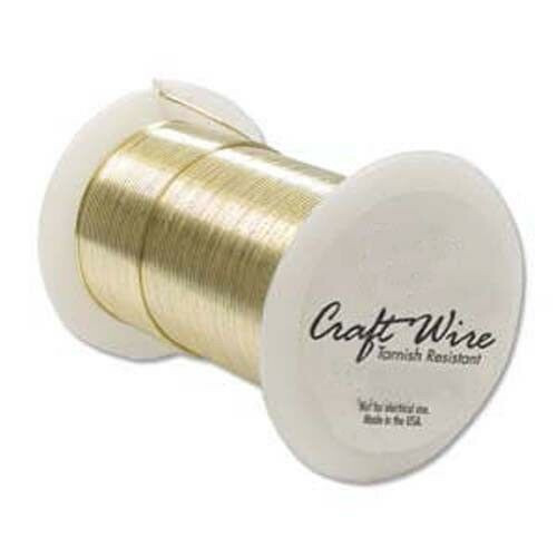 36 Feet Made in USA Non-Tarnish Gold 20ga Craftwire-Jewelry supplies