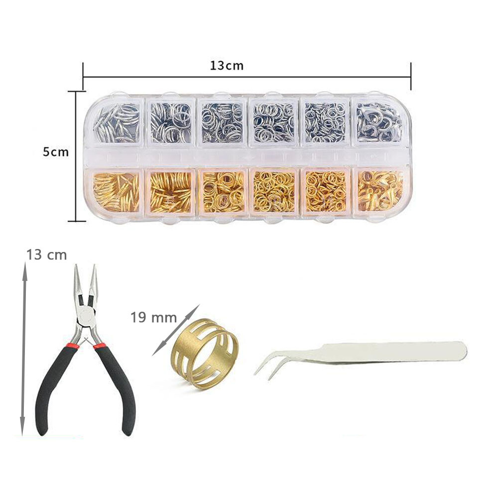DIY Chain Ring Hook Lobster Claw Clasp Set for Necklace Bracelet Jewelry