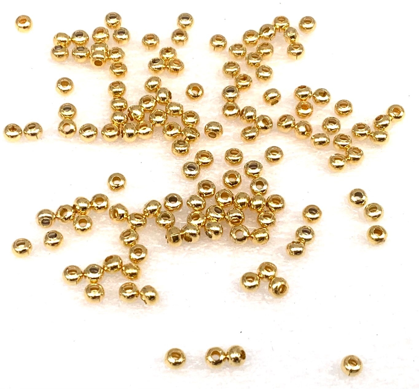 100 Beads 14Kt Gold Filled round Beads 3mm -Jewelry Findings