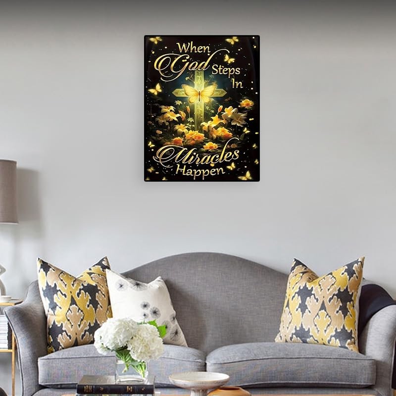 Christ Diamond Art Painting Kits for Adult Beginners – Butterfly Flowers 5D Full