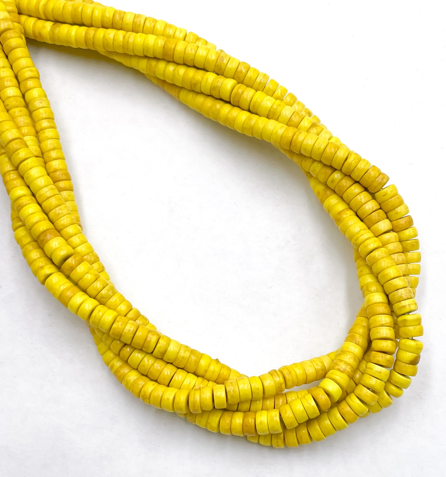 Dyed Howlite Turquoise Heishi Disc Shape Beads Size 3×5.5mm 15.5″ Strand