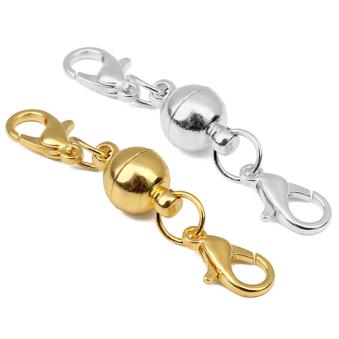 5Pcs Ball Magnetic Clasps Necklace Bracelet Extender Clasps Jewelry Findings