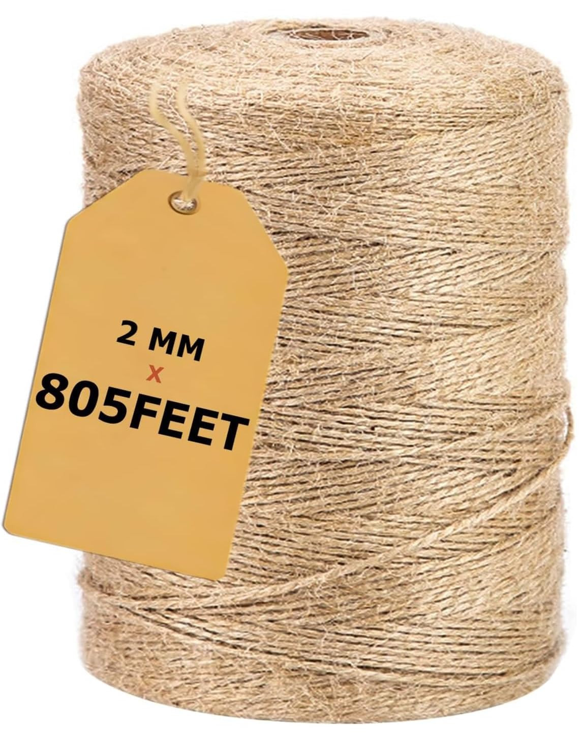 Natural Jute Twine String 805Ft Hemp Rope for Home, Crafts, Gardening, Packing