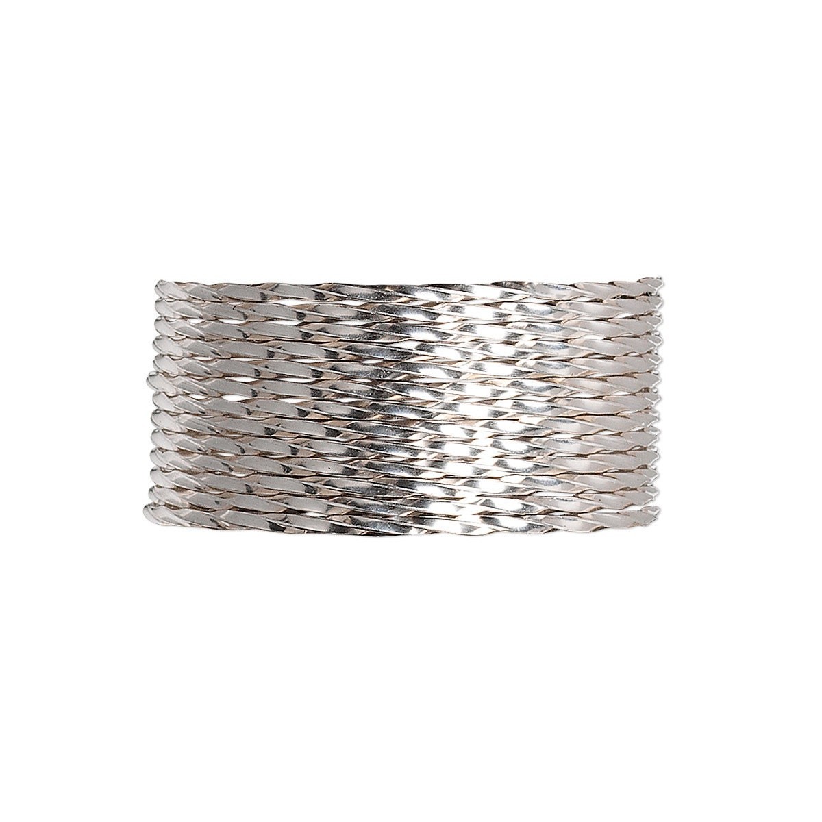 18ga Full Hard Twisted Square Solid Sterling Silver Five Feet Wrapping Wire USA