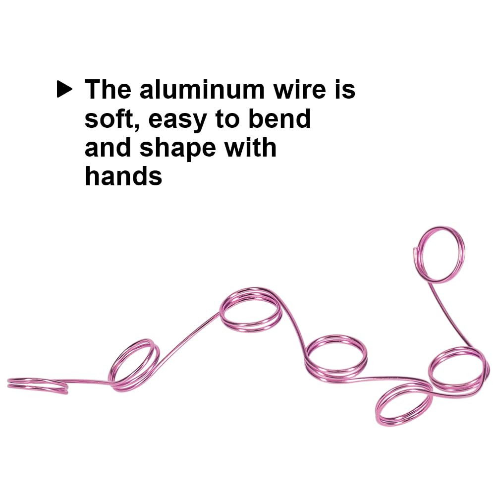 18 Gauge Aluminum Craft Wire, 165 Feet 1Mm Bendable Metal Wire for Jewelry, Scul