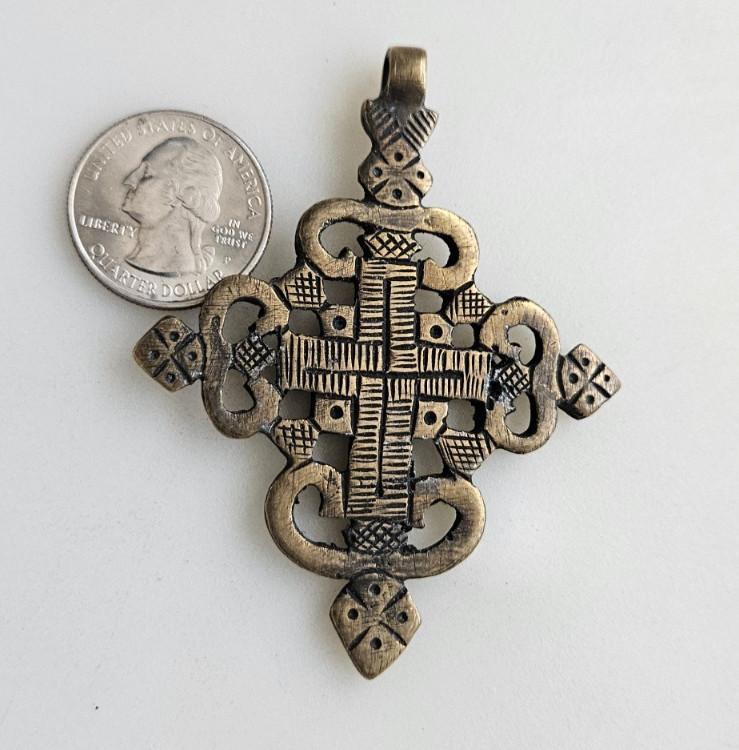 Ethiopian Coptic Cross pendant hand Made in Ethiopia African jewelry supplies