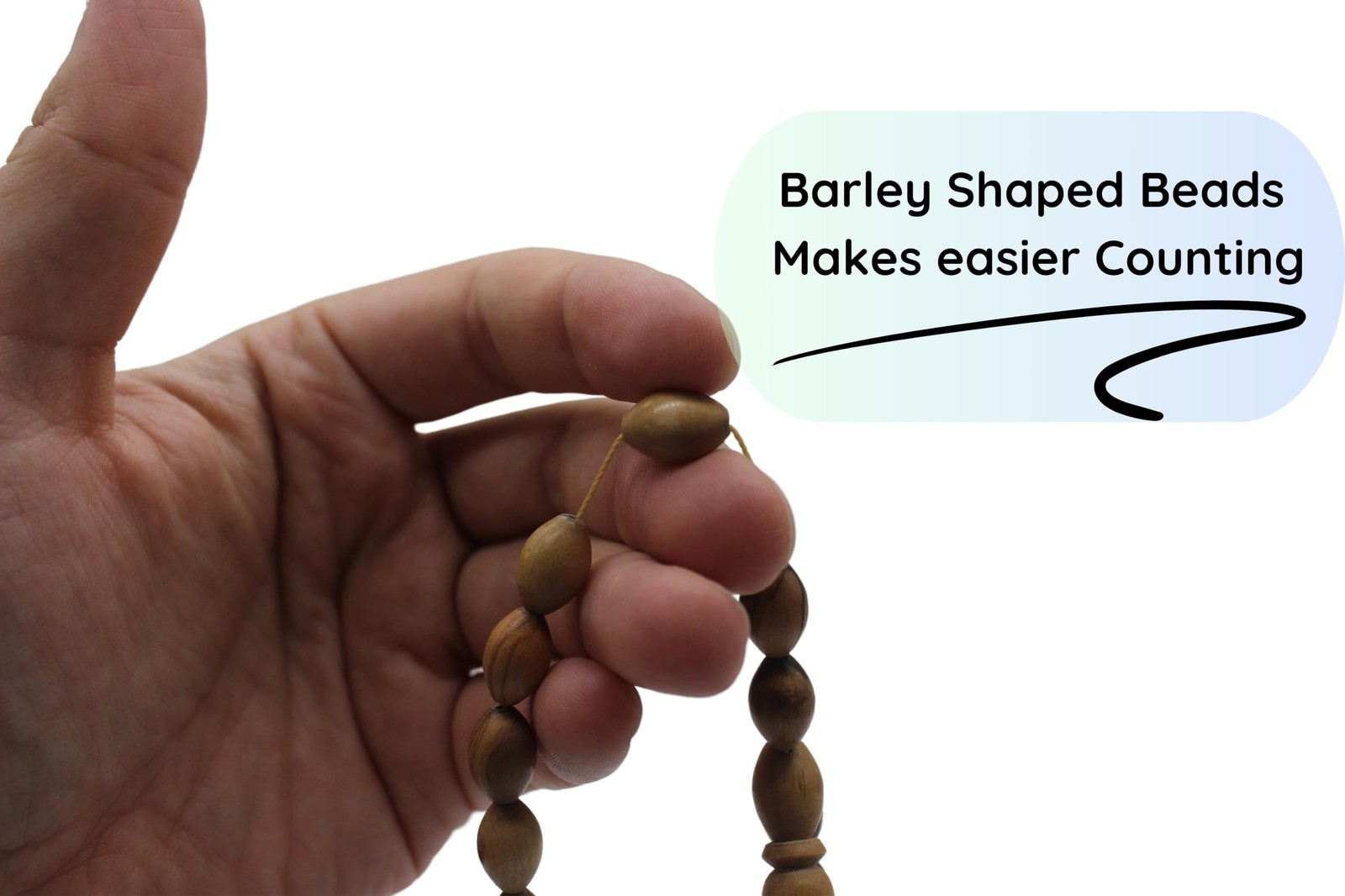 Handcrafted Olive Wood 33 Beads Tasbeeh Misbaha Islamic Gift Tasbih Prayer Be…
