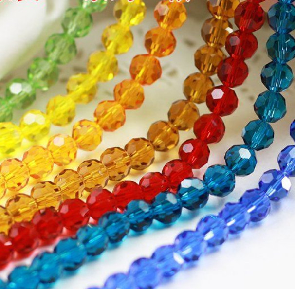 30/100pcs10mm Crystal Round Faceted Earth Loose spacer Beads