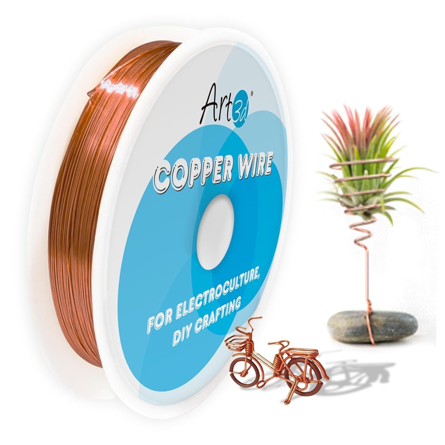 60FT 18 Gauge Copper Wire – For Creative Gardening and Artistic Projects