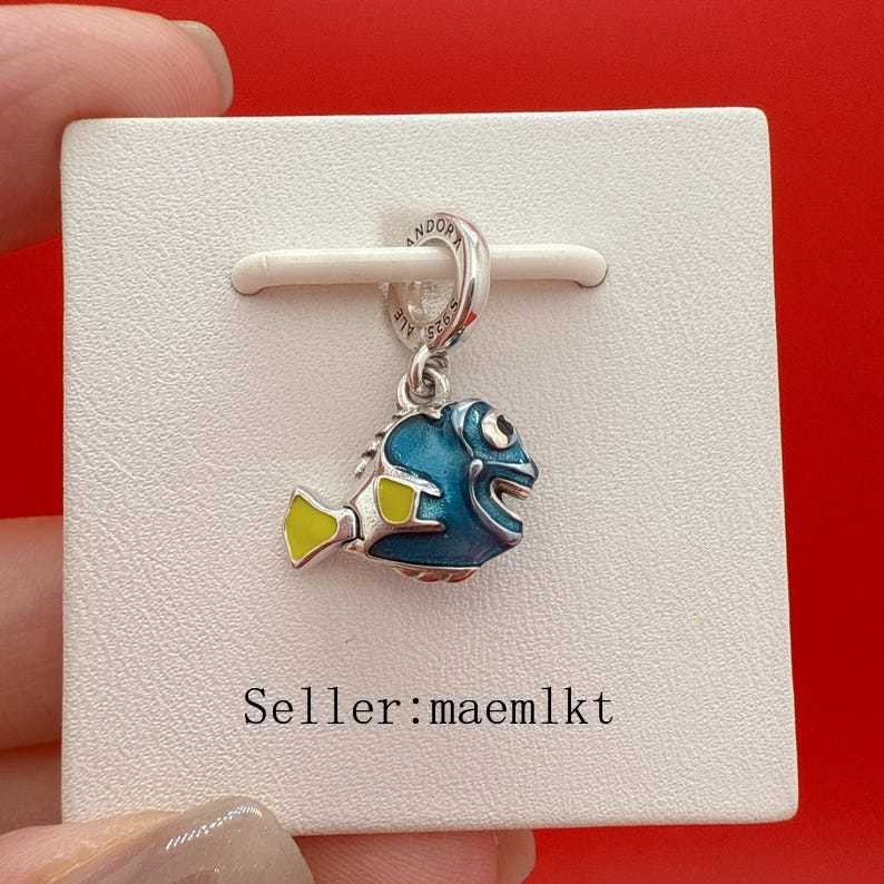 New 925 Sterling Silver Dory Charm,Charm For Bracelet,Silver charm 792025C01