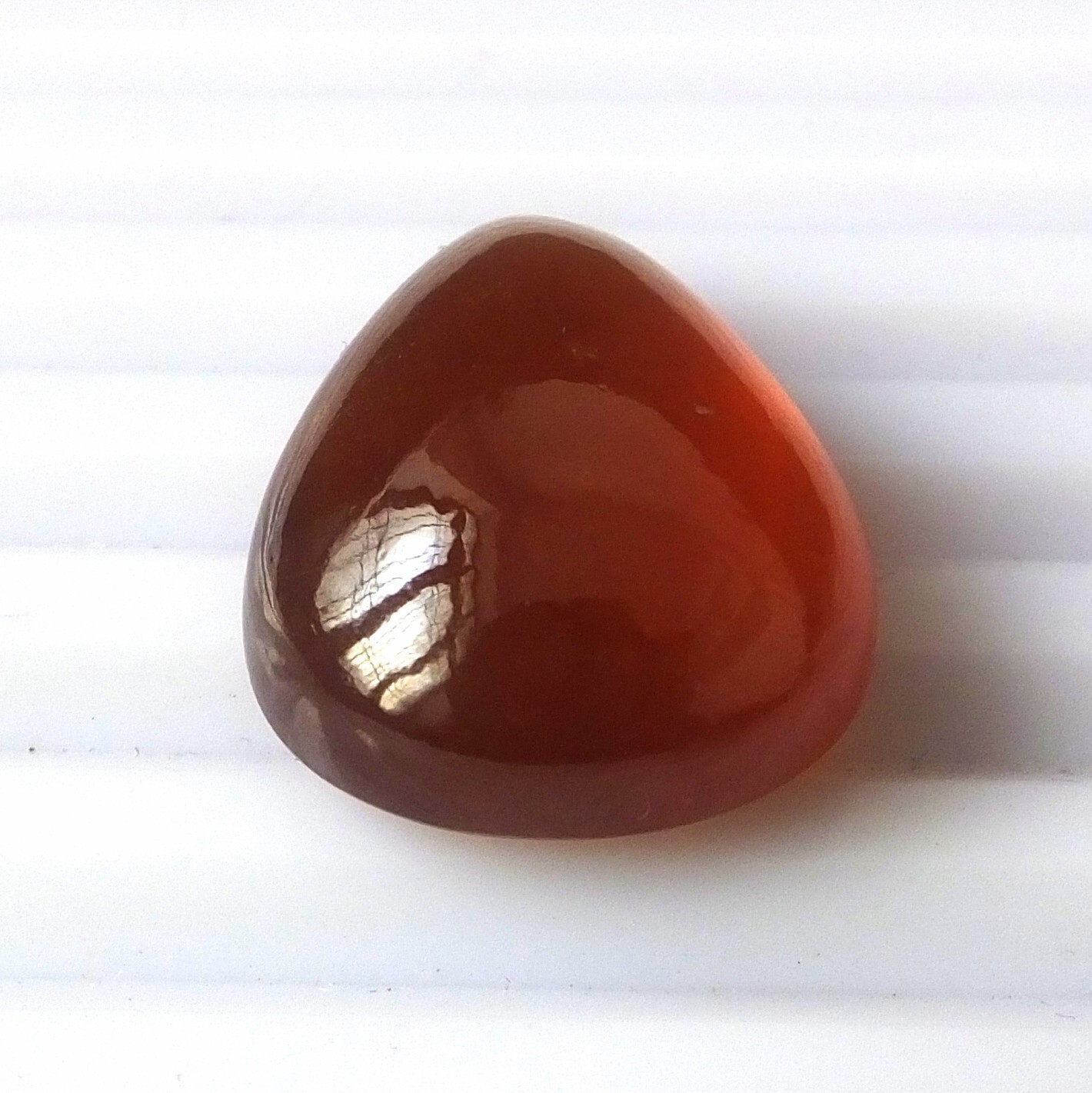 32.00 CARAT HESSONITE GARNET PEAR NATURAL UNTREATED GEMSTONE USE RING OR PENDANT