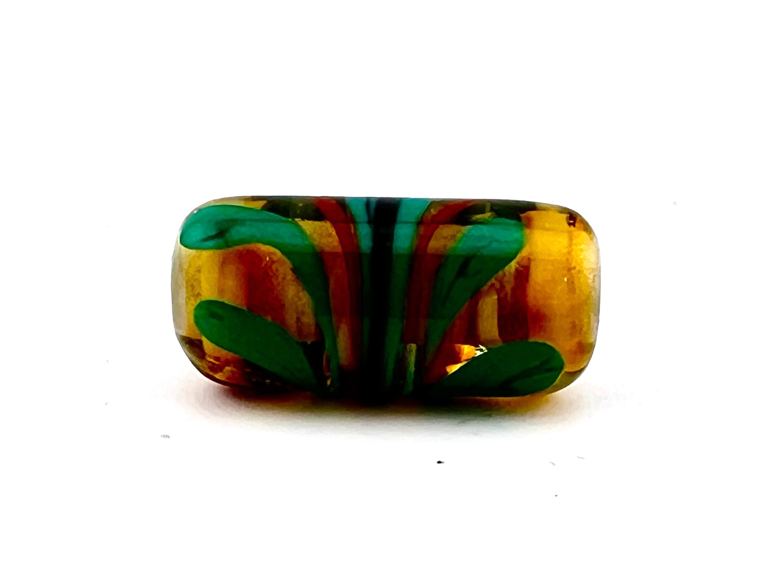 Handmade LAMPWORK FOCAL Bead OOAK ArT GLASS ~Stayc Bee~Made in USA~Love Trees
