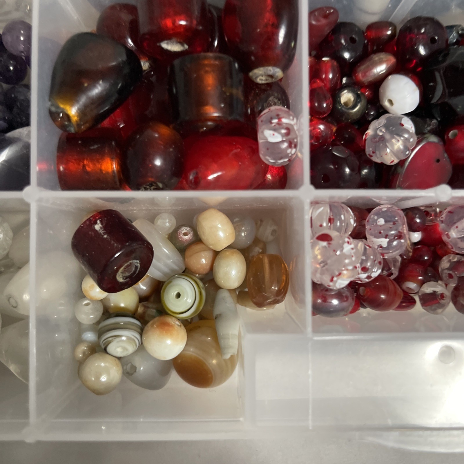 Stones, Glass And Plastic Selection Of High-Quality Beads