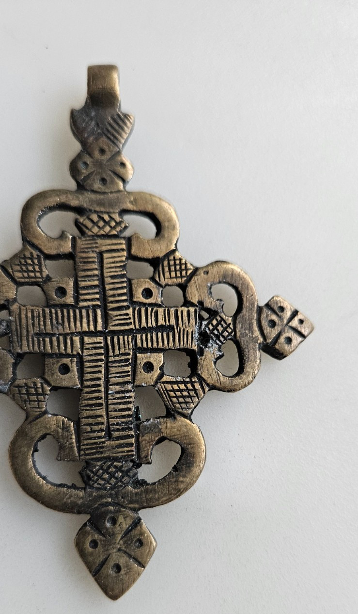 Ethiopian Coptic Cross pendant hand Made in Ethiopia African jewelry supplies