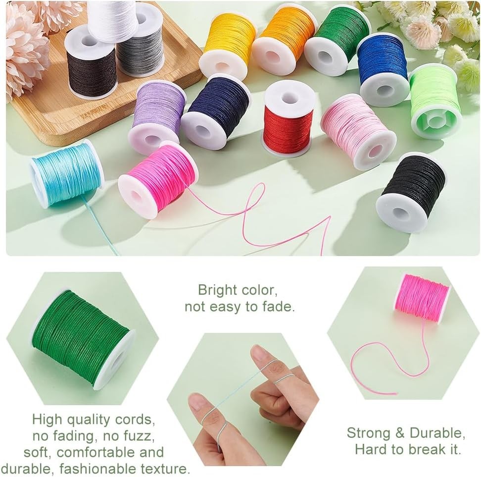 Friendship Bracelet Thread Kit – 15 Colors