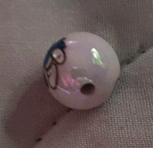 Smurf Beads & Smufette Focal Bead Set Includes Total Of 3 Balls & 1 Focal Bead