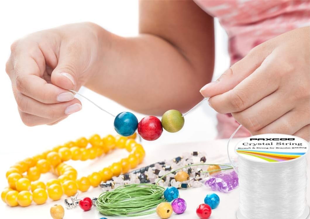 120m Stretchy Crystal Clear Elastic String – Perfect for Beading & Bracelets
