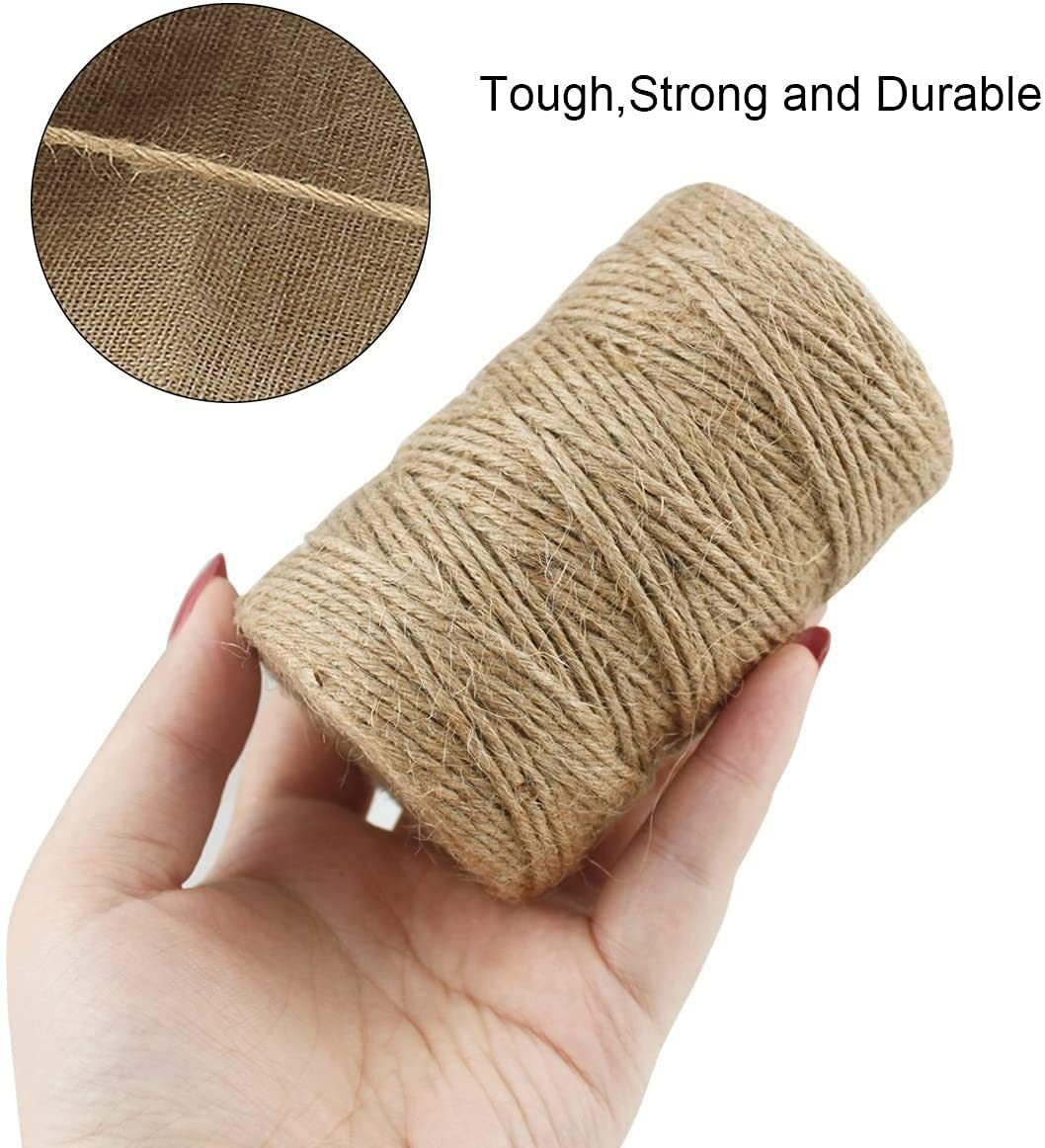 Jute Twine Heavy Duty 6Ply Natural Thick Garden Twine Packing String Rope for