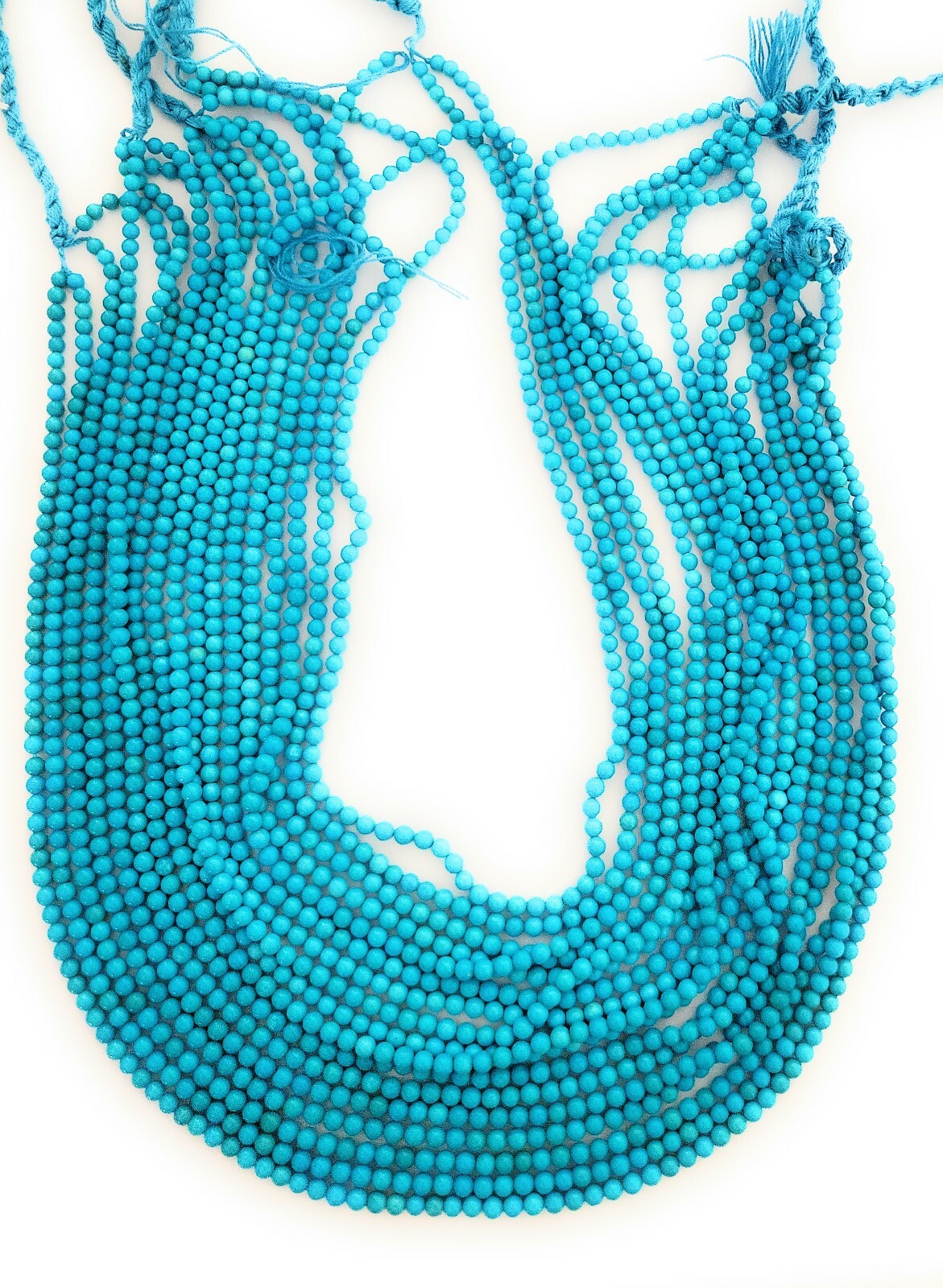 One Strand 100% Natural Sleeping Beauty Turquoise Round Beads 3.5-4mm