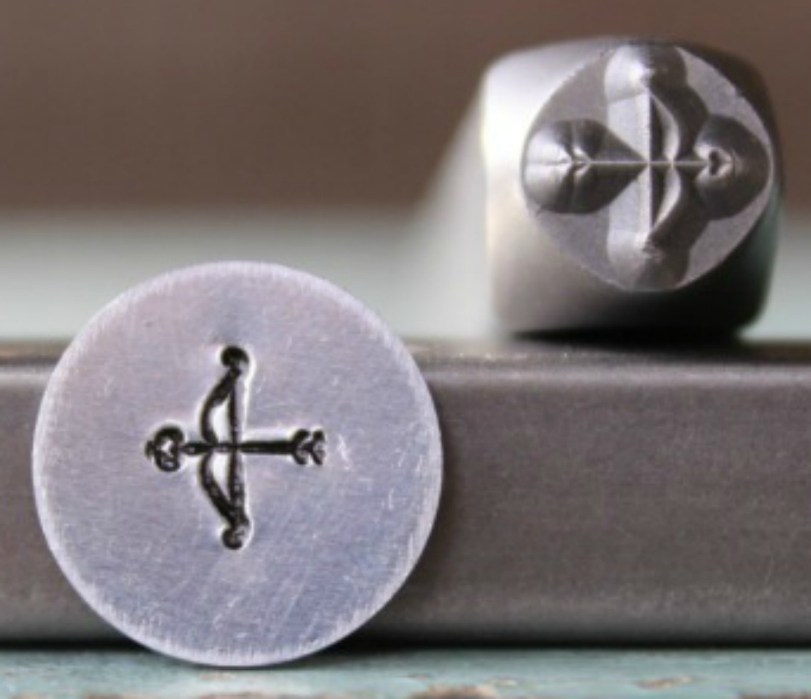 SUPPLY GUY 6mm Archer Bow & Arrow Metal Punch Design Stamp SGCH-283