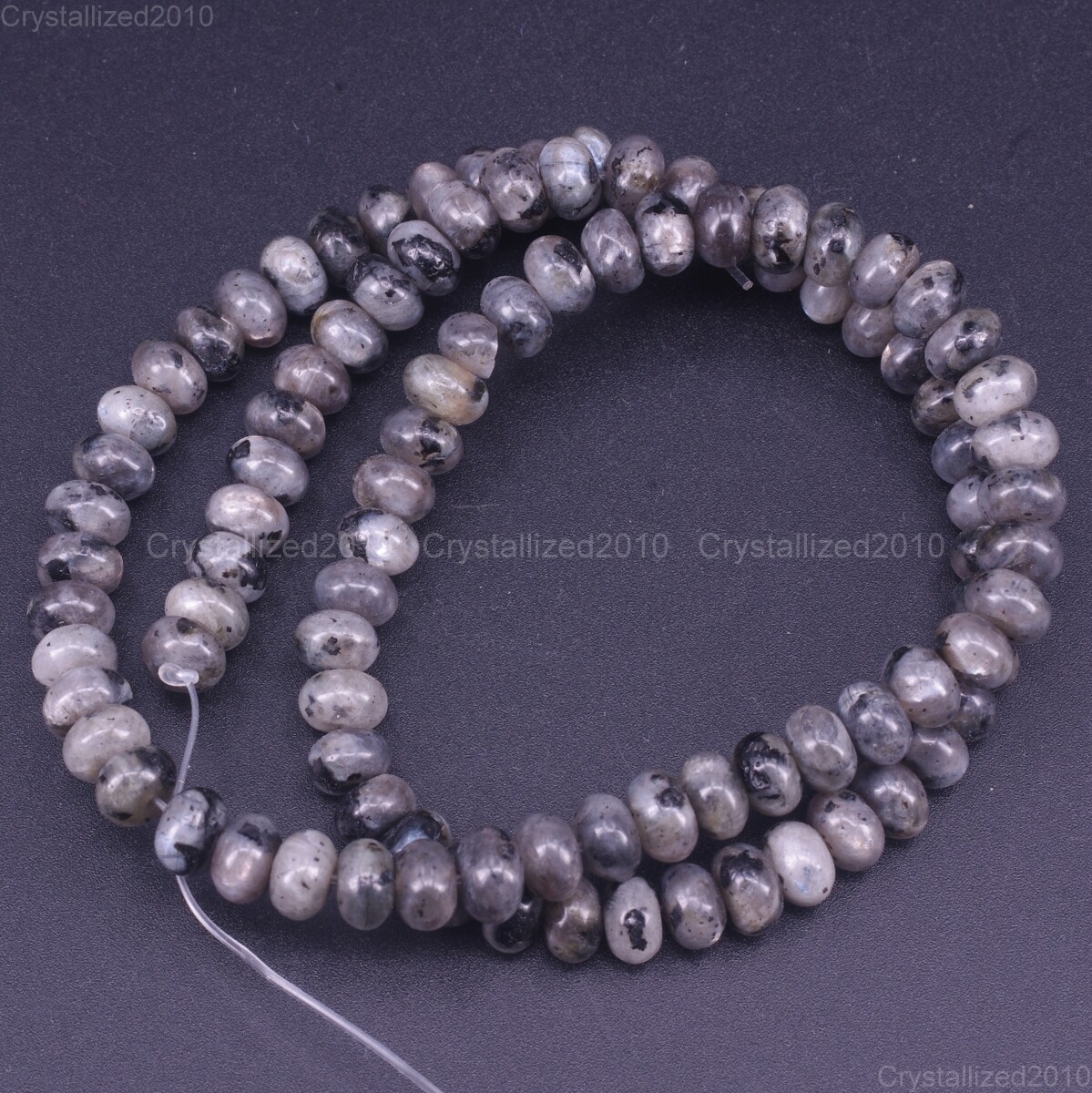 Natural Gemstones Rondelle Spacer Loose Beads 4mm x 6mm 5mm x 8mm Stone 15.5”