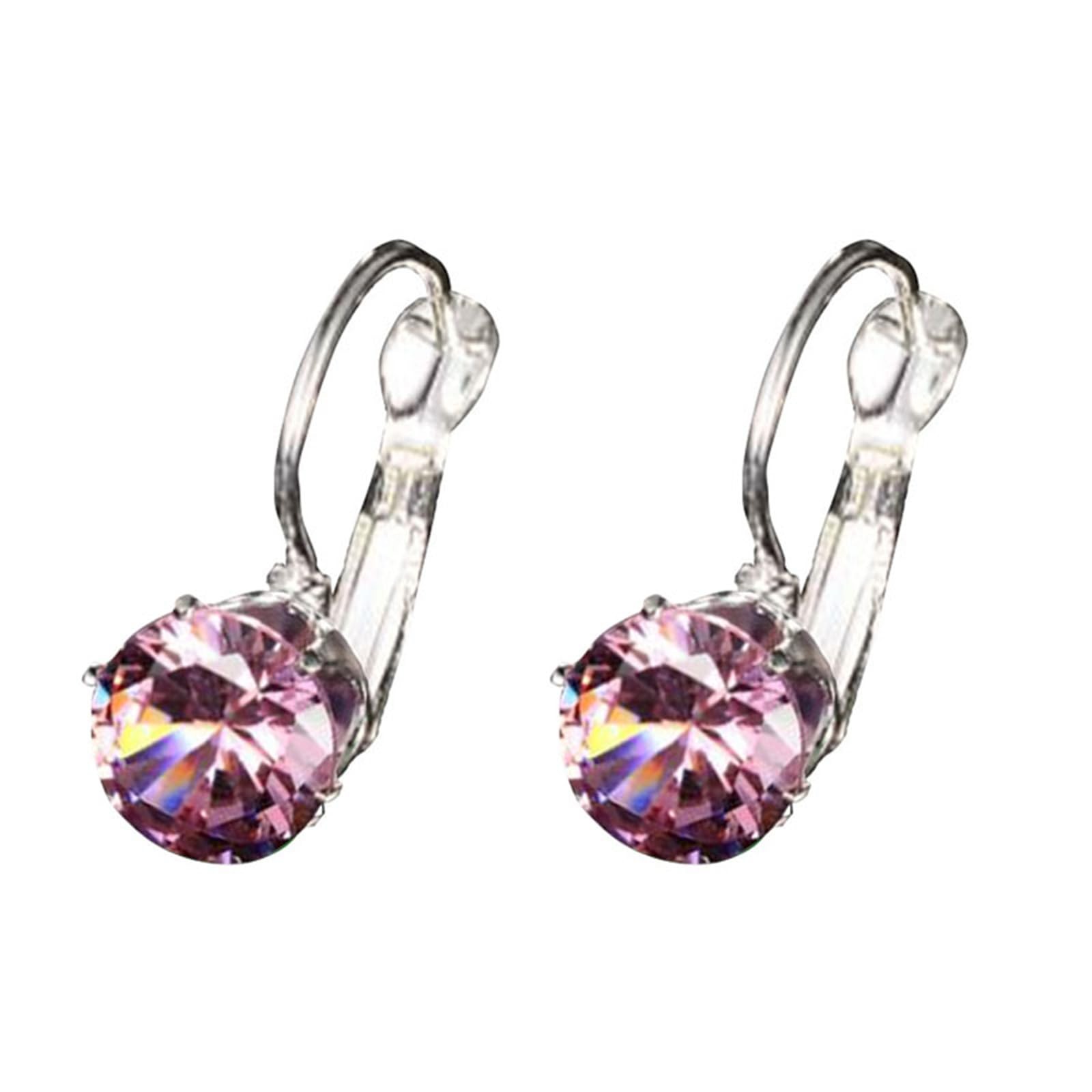 Moissanite Earrings Cubic Elegant Minimalist Lightweight Statement Vintage – 02