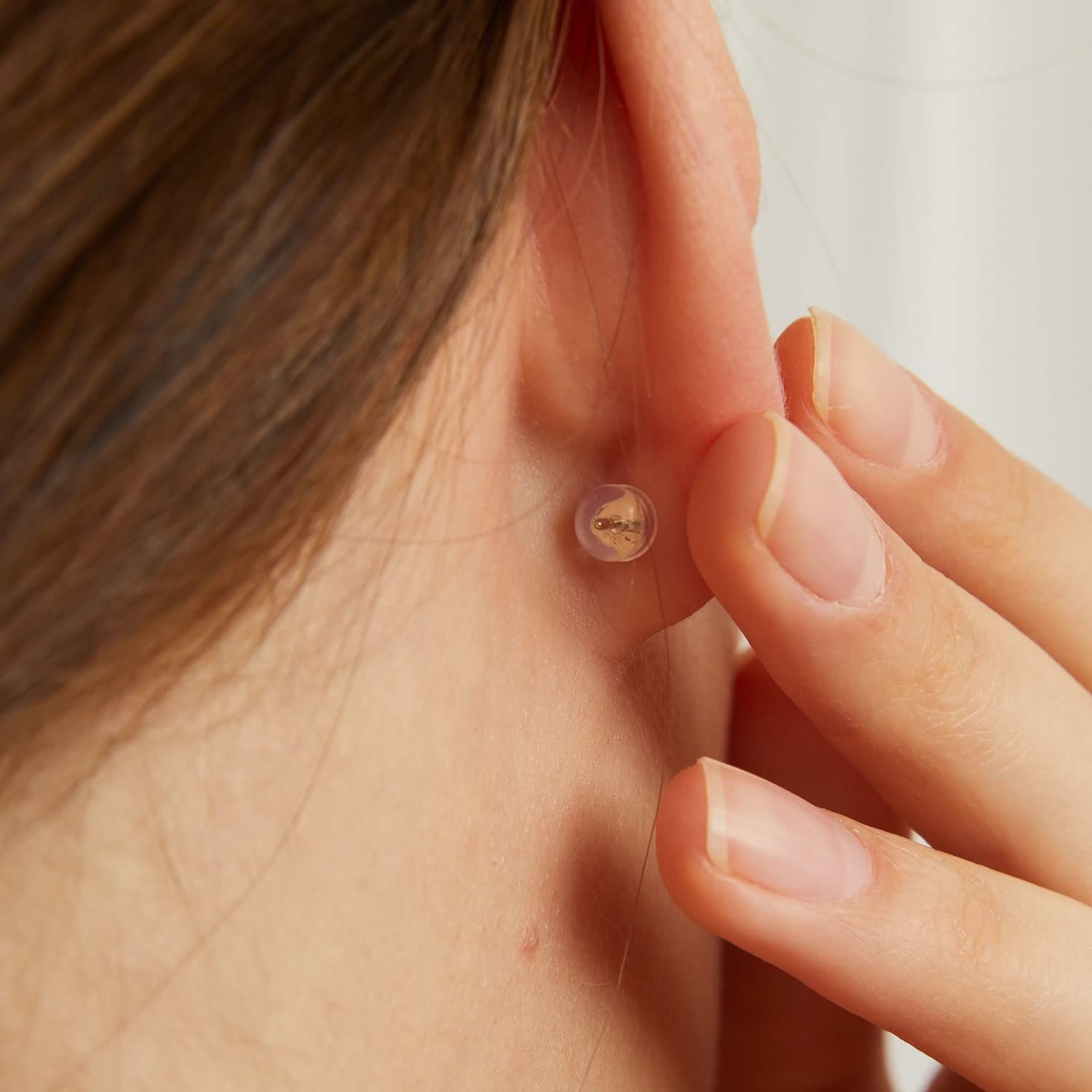 14K Gold Silicone Earring Backs Replacement | Rubber Earrings Backs for Studs…